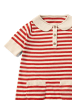 Little Green Radicals Knitted Collar Dress in Red