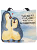Mr. & Mrs. Panda Tasche Pinguin umarmen Design mit Spruch in Weiß