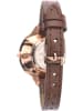 COFI 1453 Damen -Armbanduhr Analog Quartz Uhr in Braun