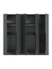 ebuy24 Kleiderschrank Kopenhagen Anthrazit 200 x 52 cm