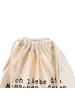 Mr. & Mrs. Panda gym tasche Ich liebe die Menschen,... mit Spruch in Creme