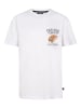 Petrol Industries T-Shirt mit grafischem Rückenprint Taco in Weiß