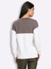 Heine Pullover in taupe-ecru-gemustert