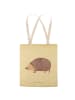 Mr. & Mrs. Panda Tote Bag Igel Herzen ohne Spruch in Gelb Pastell