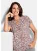 GOLDNER Cityshirt mit floralem Design in bunt / gemustert
