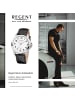 Regent Armbanduhr Regent Lederarmband schwarz extra groß (ca. 39mm)