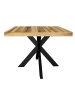 58 aufm Kessel ESSTISCH Elgin 2 210x80x100 Metall+Holzwerkstoff Schwarz/Plankeneiche