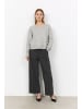 soyaconcept SC-ORLEAN 15 V-Ausschnitt-Pullover in Lt Grey Melange