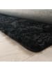 KADIMA DESIGN Hochflor Teppich Shaggy waschbar Unifarben Schlafzimmer in Schwarz