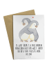 Mr. & Mrs. Panda Beileidskarte Pinguine Kuscheln mit Spruch in Weiß