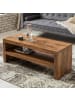 KADIMA DESIGN Sheesham Massiv Couchtisch: Modern, orientalisches Flair, 110x45x45 cm