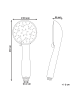 Beliani Wannenarmaturen MACAY in Silber - (W) 9 x (H) 23 x (L) 4 cm