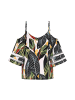 faina Women Blouse in dark green multicolor