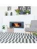 relaxdays Holzkorb in Hellgrau - (B)53,5 x (H)36 x (T)41 cm