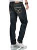 Alessandro Salvarini Jeans A. Salvarini Matteo Designer Herren Jeans Hose Basic Jeanshose Comfort Fit in Dunkelblau