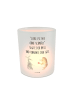 Mr. & Mrs. Panda Teelicht Hase Igel mit Spruch in Transparent