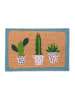 relaxdays Fußmatte "Kaktus" in Bunt - 40 x 60 cm