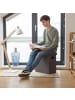 relaxdays Sitzhocker in Dunkelgrau - (B)46 x (H)49,5 x (T)25,5 cm