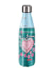 Step by Step Edelstahl-Trinkflasche Glitter Heart Hazle in blau/pink