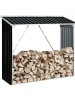 VCM  Metall Kaminholzregal Holzlager 162 x 182 x 74 cm in Anthrazit
