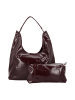 faina Women Hobo Bag in Burgundy