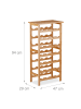 relaxdays Weinregal in Natur - (B)47 (H)94 x (T)29 cm