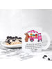 Mr. & Mrs. Panda Glasbecher Osterhase Blumenwagen mit Spruch in Transparent