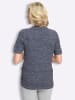 Sieh an! Strickjacke in marine-hellblau-meliert