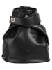 piké Cityrucksack echt Leder in schwarz
