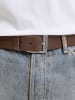 Jack & Jones Ledergürtel in Brown Stone