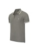 Cappuccino Italia Polo SS Torino Zip in Grau