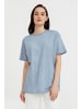 Finn Flare Kurzarmshirt Basic in grey-blue