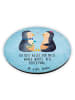 Mr. & Mrs. Panda Magnet für Kühlschrank Pinguin Pärchen mit Spruch in Eisblau