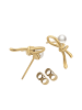 faina Women Earrings in Gold White