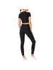YEAZ CLUB LEVEL SET Top + Leggings in schwarz