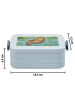 Mr. & Mrs. Panda Snackbox Otter Seerose Design ohne Spruch in Blau Pastell
