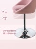 VASAGLE Barhocker Lenna in Rosa-Grau - (B)50.5 x (H)(68.5-80.5) x (T)52 cm
