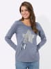 WITT WEIDEN Rundhals-Shirt in taubenblau