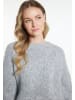 DreiMaster Damen Strickpullover in Grau Melange