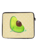 Mr. & Mrs. Panda Laptop Tasche Avocado Schwangerschaft ohne Spruch in Gelb Pastell