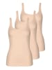 Lisca 3er Pack Trägerhemd in nude