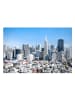 WALLART Leinwandbild - San Francisco Skyline in Blau