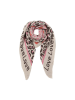 Faera Animal Love Dreieckstuch elastischer Strick Leo Muster in Rosa
