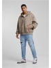 DEF Hoodie "Zip Hoody" in Braun