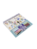 Bluey Sticker und Malset 170 Sticker 12 Ausmalblätter 12 Buntstifte