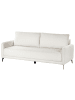 Beliani 3-Sitzer Sofa HEMING in Weiß/Schwarz - (W) 200 x (H) 88 x (L) 90 cm