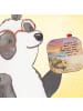 Mr. & Mrs. Panda Tisch-Untersetzer Robbe Pommes Design mit Spruch in Weiß