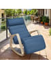 SONGMICS Schaukelsessel Teou in Blau - (B)67 x (H)84 x (T)121.5 cm