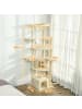 Pawhut Kratzbaum Beige 59L x 59B x 200H cm