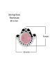 mantraroma 925er Silber - Ohrstecker (L) 10 x (B) 9 mm mit Rosenquarz